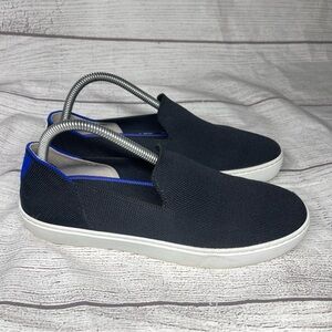 Rothy's Women’s 9 The Original Sneaker Black Low Top Slip On Shoes